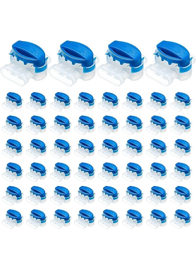 PROMASS 3 Way Wire Connectors Locks Wire Connectors Electrical,Moisture Resistant and Flame Retardant Nylon Insulated Connector for 22-14 AWG,Cables Robotic Lawn Mowers Irrigation Applications(60 Pieces)  - Image 1