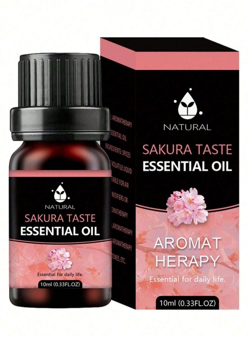 Essential Oil With Cherry Blossom Scent 10ml -  Refreshing Aromatherapy Oil for Relaxation And Air Diffusers