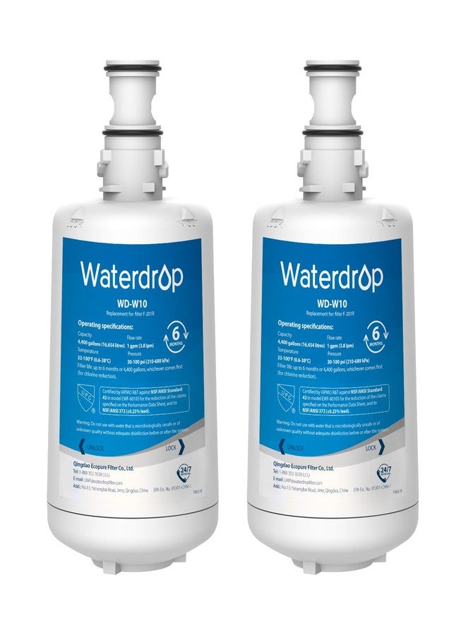Waterdrop F-201R Water Filter Cartridge, NSF/ANSI 42 Certified, Replacement for F-201R Water Filter Cartridge for Hot Water Dispenser, pack of 2, Model No. WD-W10 - Image 1