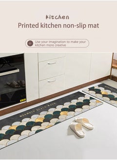 Arabest 2 Pieces Waterproof Cushioned Kitchen Rugs Set Non-Slip Standing Mat  Floor Mat  40*60+40*120cm  - Image 3
