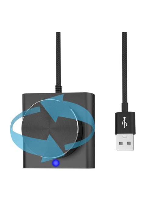 PC Volume Control Knob - PC Volume Control Knob | Mute Function and Spin Button Audio Adjuster Volume Controller for Win7/8/10/XP//Vista/Android/iOS