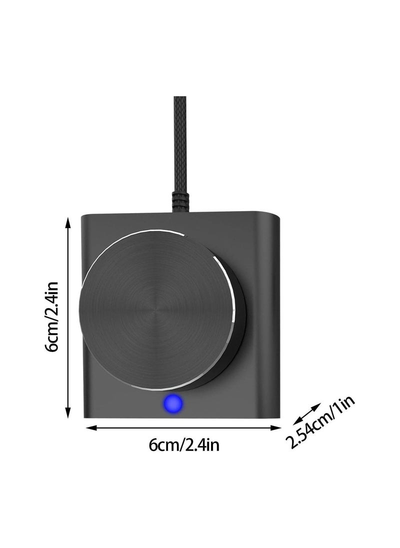 GGOOT PC Volume Control Knob - PC Volume Control Knob | Mute Function and Spin Button Audio Adjuster Volume Controller for Win7/8/10/XP//Vista/Android/iOS  - Image 5