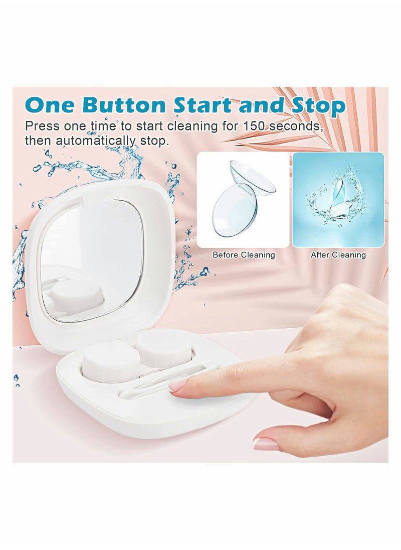 SYOSI Contact Lens Cleaner Machine Ultrasonic with USB Charger Fit Disposal Soft Colored RGP and OK for Home Travel  - Image 3