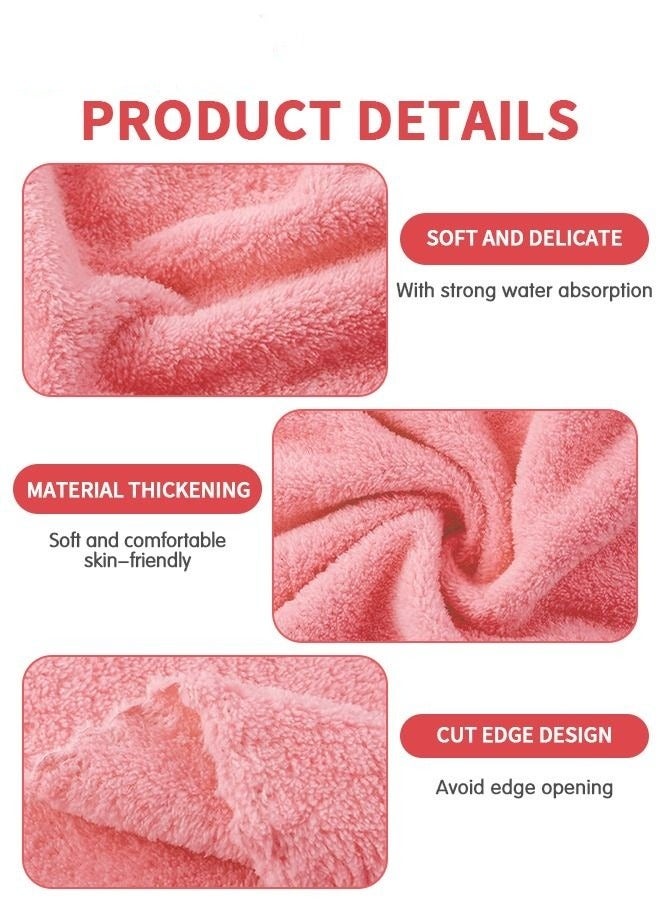 ميكسد 2 مجموعات من مناشف حمام ، مناشف حمام المرجان القطيفة مجموعة ( 1 + 1 منشفة حمام منشفة ) ، سوبر ماص ودائم منشفة مجموعة - Image 4