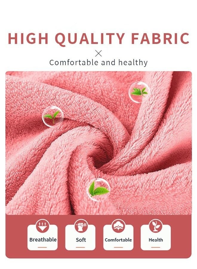 ميكسد 2 مجموعات من مناشف حمام ، مناشف حمام المرجان القطيفة مجموعة ( 1 + 1 منشفة حمام منشفة ) ، سوبر ماص ودائم منشفة مجموعة - Image 5