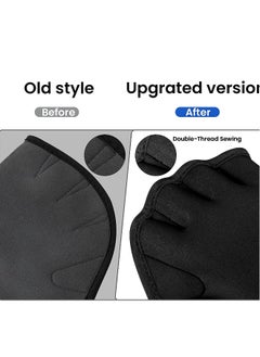 Generic KASTWAVE Aquatic Gloves for Helping Upper Body Resistance, Webbed Swim Gloves with Wrist Strap, Well Stitching, No Fading, Sizes for Men Women Adult Children Aquatic Fitness Water Resistance Training  - Image 2