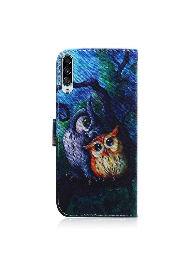 S-TOP Case For Galaxy A90 5G Coloured Drawing Pattern Horizontal Flip PU Leather Case with Holder & Card Slots & Wallet - Image 3