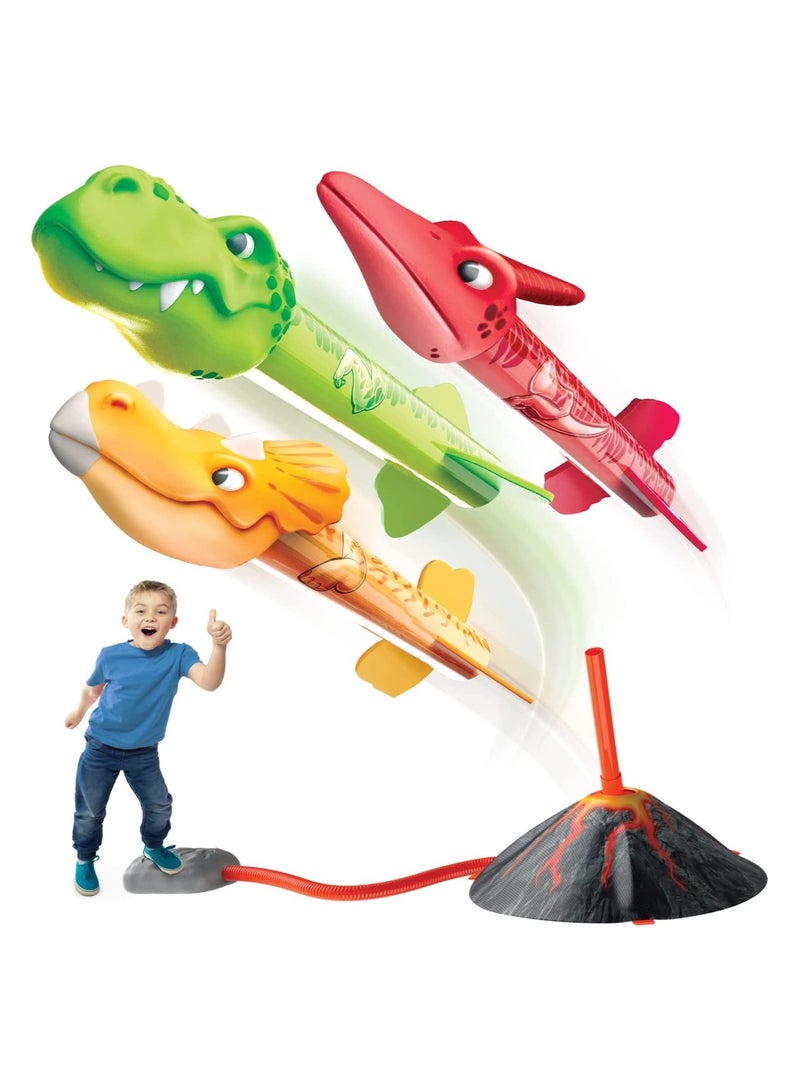 KASTWAVE SYOSI Dinosaur Rocket Launcher for Kids, Launch up to 100 feet, Suitable for Outdoor Sports, Happy Parent-child Time, As a birthday gift - Image 1