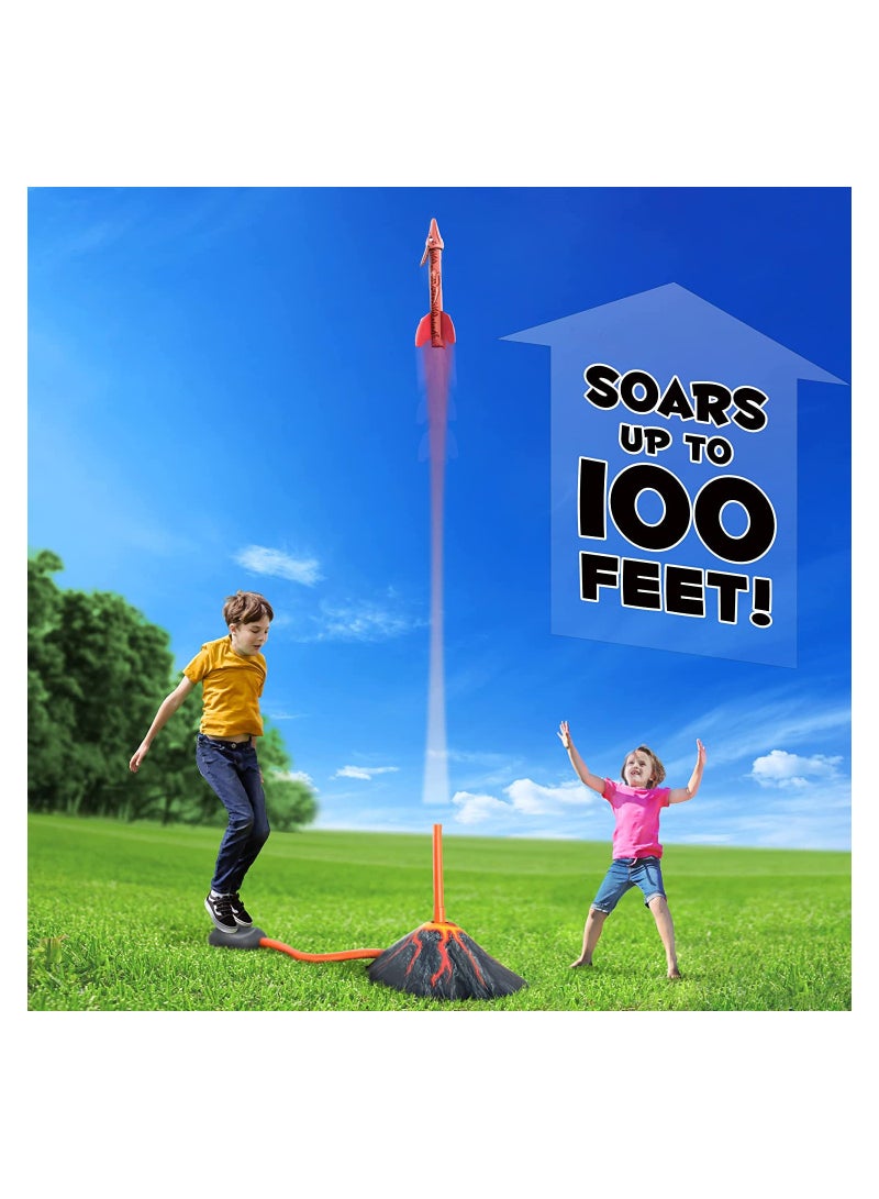 KASTWAVE SYOSI Dinosaur Rocket Launcher for Kids, Launch up to 100 feet, Suitable for Outdoor Sports, Happy Parent-child Time, As a birthday gift - Image 2