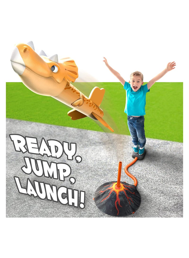 KASTWAVE SYOSI Dinosaur Rocket Launcher for Kids, Launch up to 100 feet, Suitable for Outdoor Sports, Happy Parent-child Time, As a birthday gift - Image 4