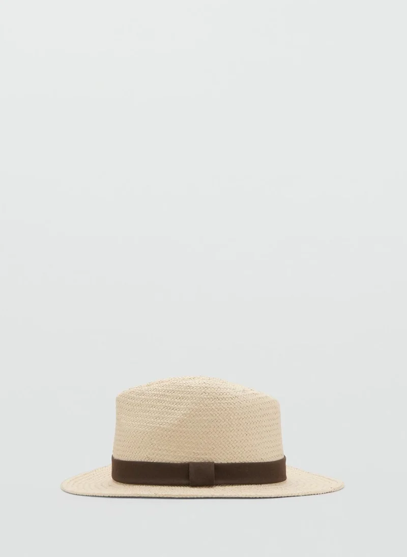 مانجو مان Natural Fiber Bow Hat