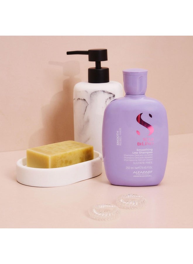 ALFAPARF MILANO Alfaparf Milano Semi Di Lino Smoothing Sulfate Free Shampoo - Anti Frizz Hair Care & Cleansing Shampoo to Revitalize Dry Hair & Restore Shine (8.45 oz)  - Image 3