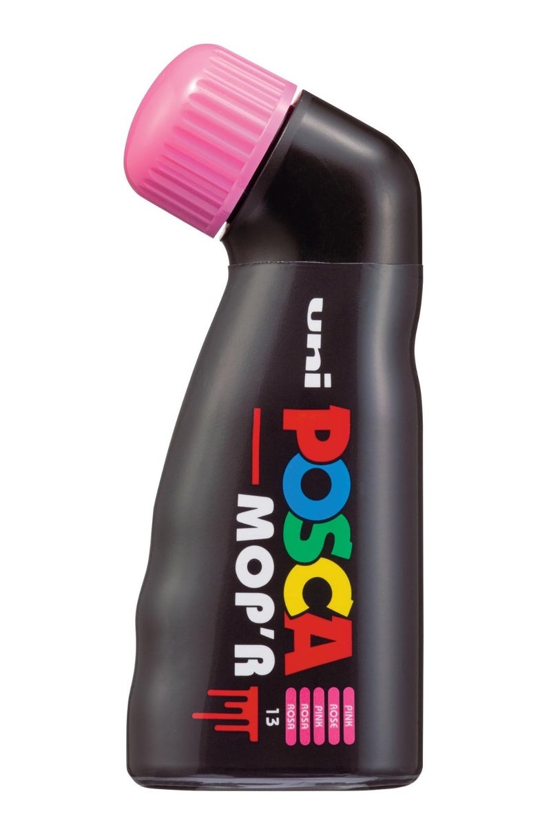 POSCA - Uni Mitsubishi Pencil - MOP'R Marker - Round Tip XXL 3-19 mm - Ergonomic Shape, Semi-Rigid Body - Water-Based Paint Marker - All Holder - Pink - Image 1