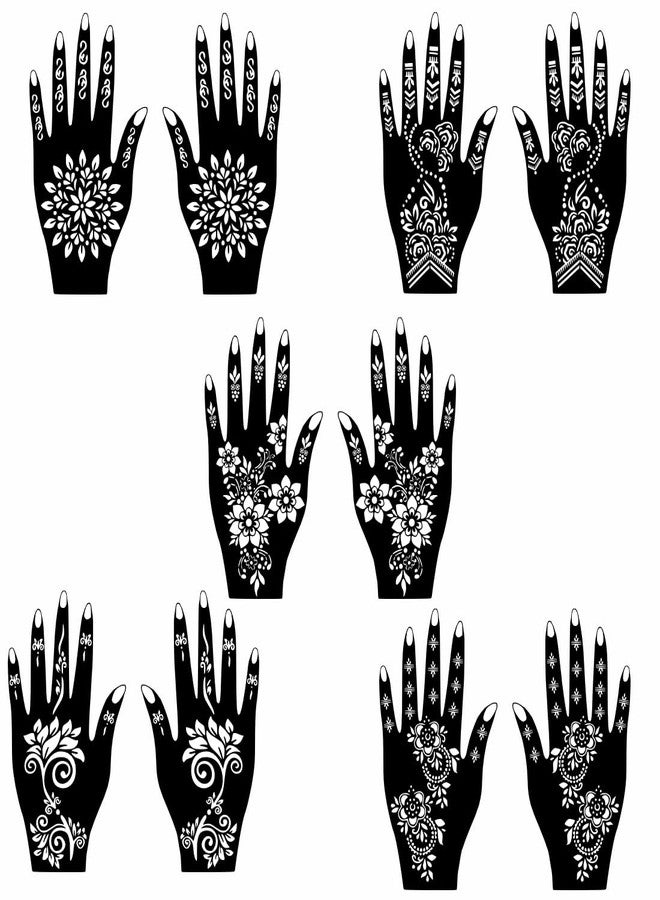 Komstec Henna Design Stencil Sticker Combo Set for Party, Wedding & Daily Fashion - Image 1