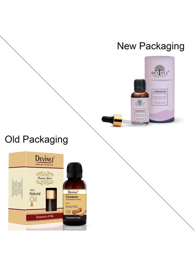 ديفينيز زيت القرفة العطري 100% طبيعي نقي وغير مخفف، 50 مل في زجاجة زجاجية يقلل من التوتر، زيوت الجسم المضادة للالتهابات، المرطبات، معطرات الهواء، العلاج العطري، مفيد في نمو الشعر، وتكثيف الشعر - Image 2