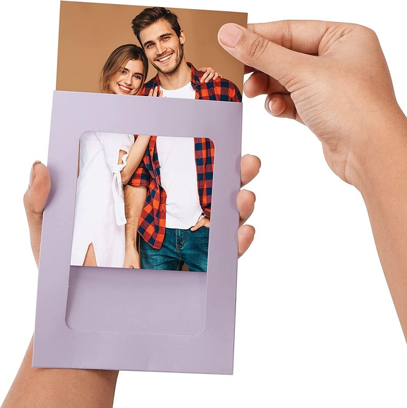 Kshavi Kshavi Paper Photo Frame Hanging Picture Frame for Photo Certificate Frame with Mini Wooden Clips and String Hanging Cardboard for Home School and Office Decoration 10 Pcs 2  - Image 4