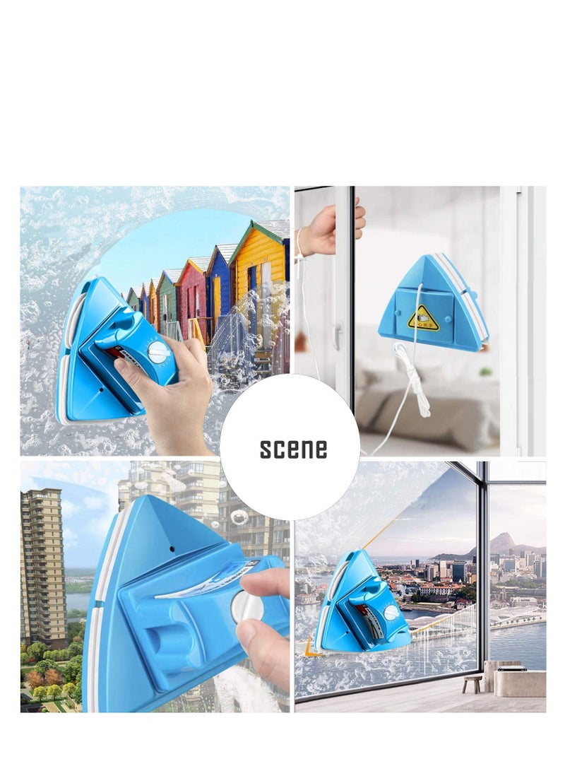 XiuWoo Magnetic Window Cleaning Tools, Double-Sided Cleaner Glass Wiper, Washing Brush Outside Tool, for High-Rise Double Glazed Windows - Image 5
