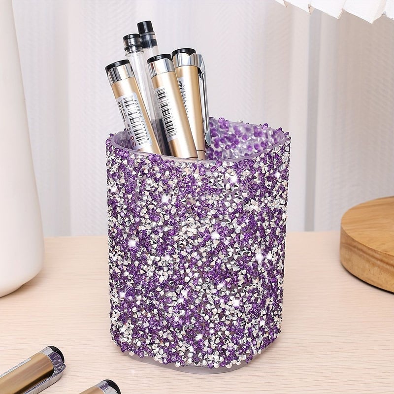 Luxurious Creative Home Bathroom Makeup Table Desktop Multifunctional Storage Box For Makeup Brushes Colourful - Image 4