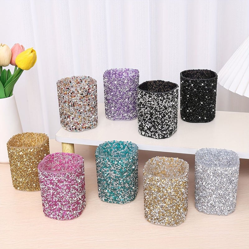 Luxurious Creative Home Bathroom Makeup Table Desktop Multifunctional Storage Box For Makeup Brushes Colourful - Image 1