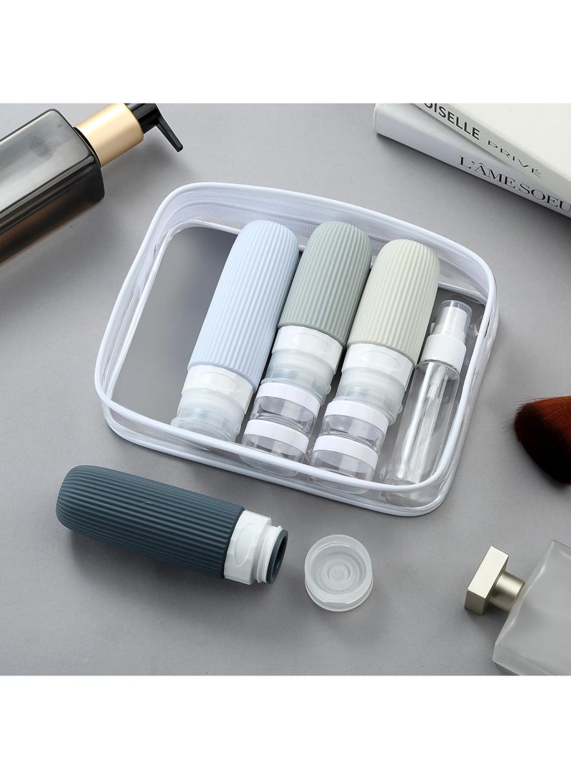 16 Pack Travel Bottles Set, Leak Proof Silicone Squeezable Containers for Toiletries, Refillable Travel Accessories for Conditioner, Shampoo, Lotion & Body Wash Accessories - Image 3