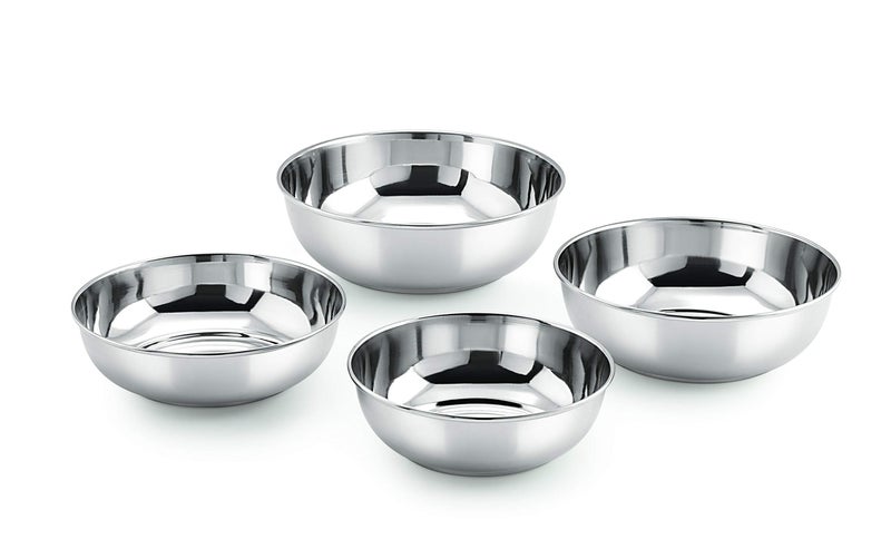 neelam Stainless Steel 10, 22 Gauge Vati, 1000 ml, Set of 12, Dinner Bowl Katori Serving Vati, Durable Quality, Elegant, Perfect for Serving Snacks, Desserts, and Condiments, Sliver - Image 3