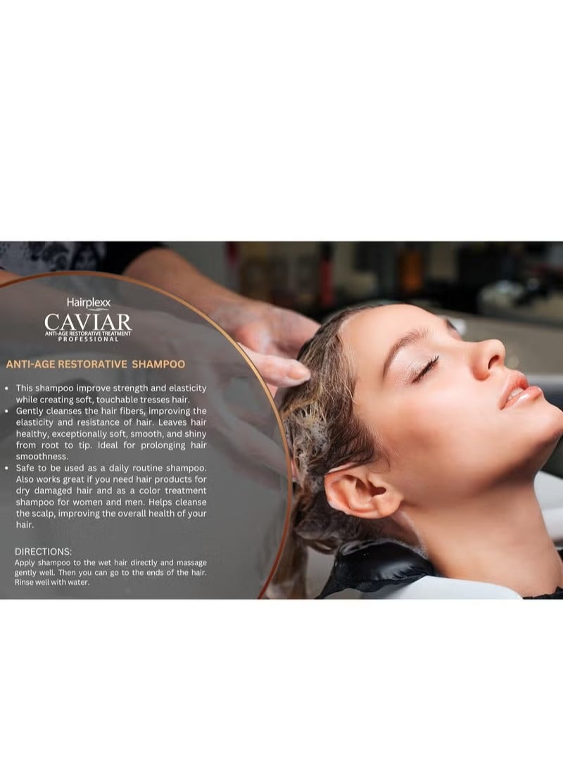 Hairplexx شامبو كافيار لمكافحة الشيخوخة 300 مل - Image 3