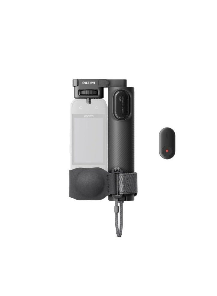 Insta360 Foldable 2-in-1 Selfie Stick Remote Kit (1/4″ Mount) – Extendable Selfie Stick & Remote Controller for X5, X4, X3, GO 3, Ace Series Action Cameras - Image 1