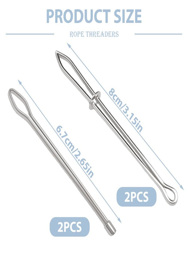 SISABAMA 4 Pcs Bodkin Sewing Tool Rope Threader Clip Draw String Threader Tool Ezy-Pull Drawstring Tweezers Cording Elastic DIY Puller Easy Quick Insert for Sweatpants Hoodies Swim Trunks Sweatpant Pants - Image 2