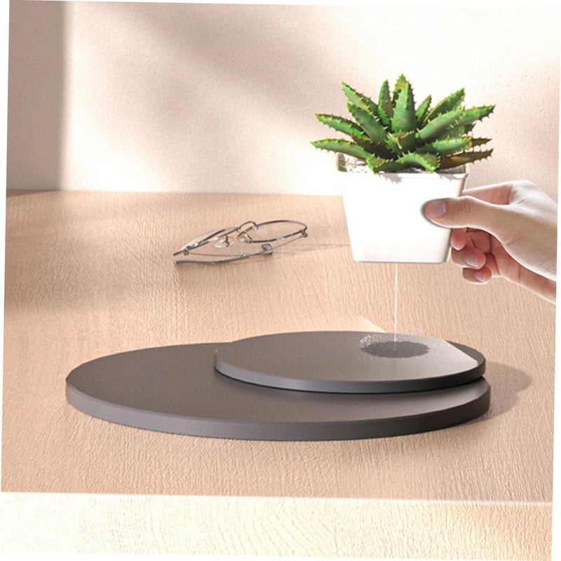 2Pcs Diatomite Flowerpot Mats Non Slip Water Absorbent Pads For Planters Easy Cleaning - Image 4