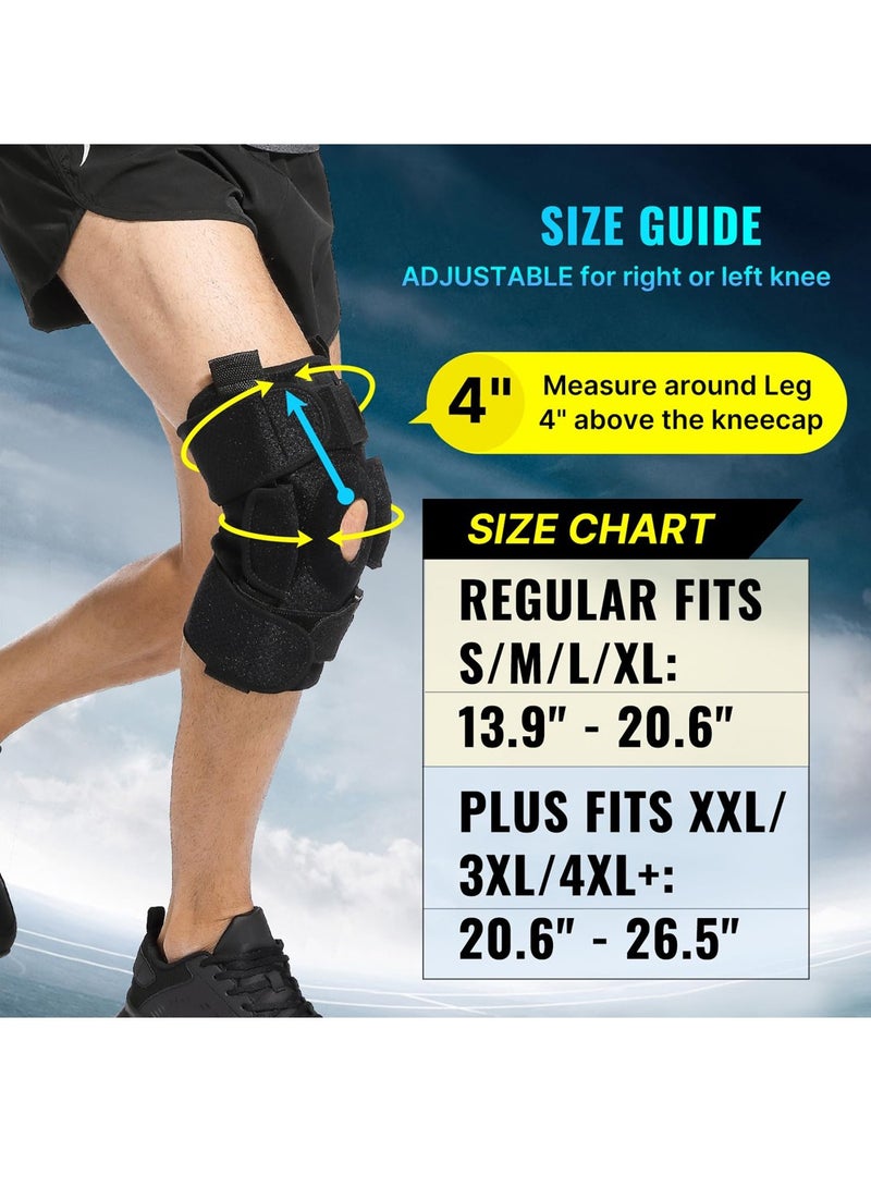 Loquat Knee Pads Adjustable Knee Brace for Knee Pain Relie Stabilizers Hinges for Injury or Surgery Recovery Sports Fitness Outdoors Protective Gear for Men and Women - Image 5
