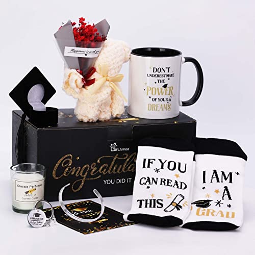 GiftAmaz 2026 Graduation Gifts Set for Her, Class Of 2026 Congrats Grad Gift Basket Include Coffee Mug, Keychain, Bracelet & Flower for Senior High School College Graduated Women Congratulations Gift - Image 4