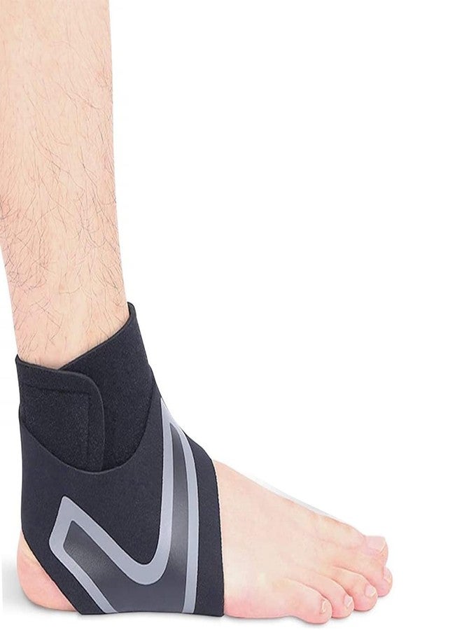 Potency 1Piece Ankle Support Breathable Neoprene Compression Ankle Brace-L for Men and Women, Elastic Sprain Foot Sleeve for Sports Protect, Arthritis, Plantar Fasciitis, Achilles tendonitis, Recovery - Image 1