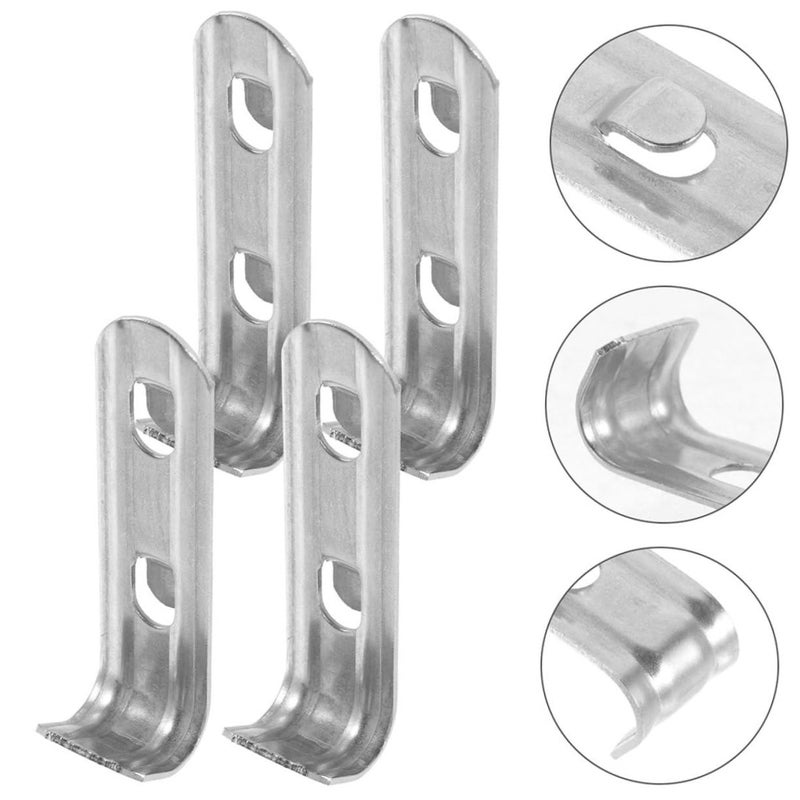 Stainless Steel Refrigerator Shelf Clips 10pcs Easy Install Fridge Support Organizer - Image 3