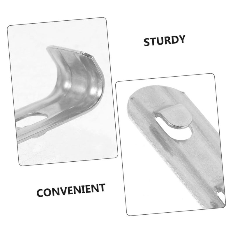 Stainless Steel Refrigerator Shelf Clips 10pcs Easy Install Fridge Support Organizer - Image 4