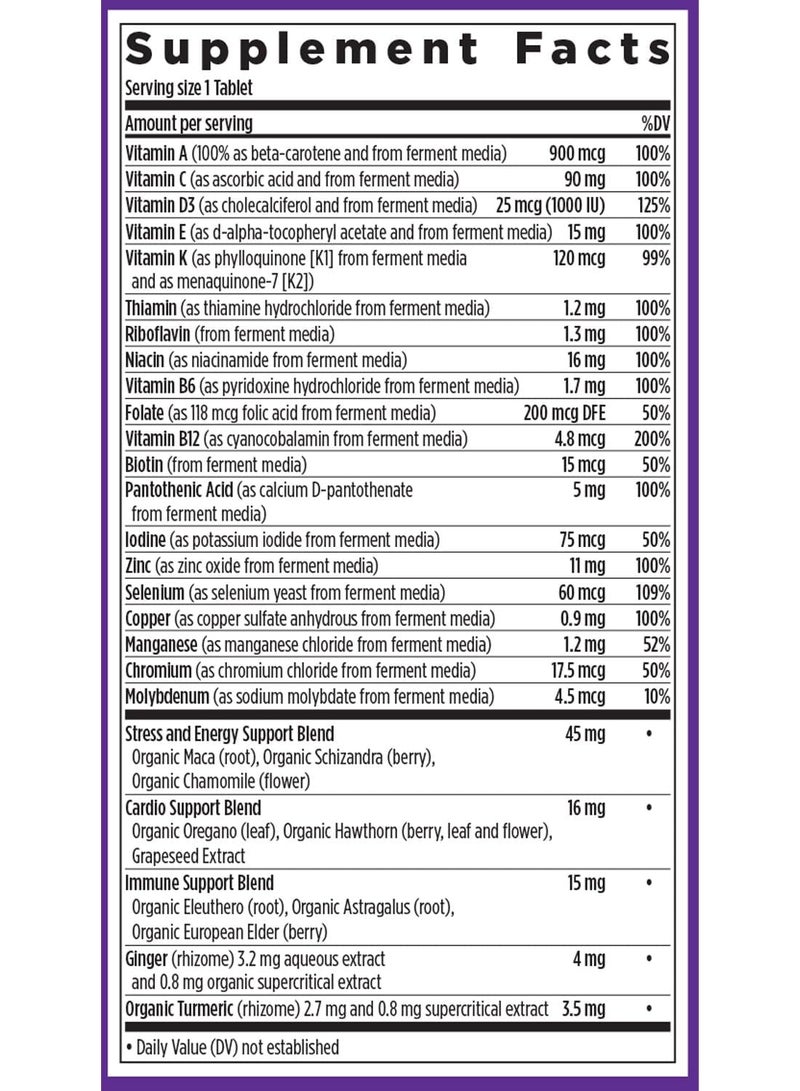 New Chapter Men’s Multivitamin, B6, Extra B12, D3, Vitamin C & Zinc, Immune, Heart, Cellular Energy, and Brain Health, Gentle on The Stomach, One Daily, Non-GMO, Gluten-Free, 18+, 72 Tablets - Image 2