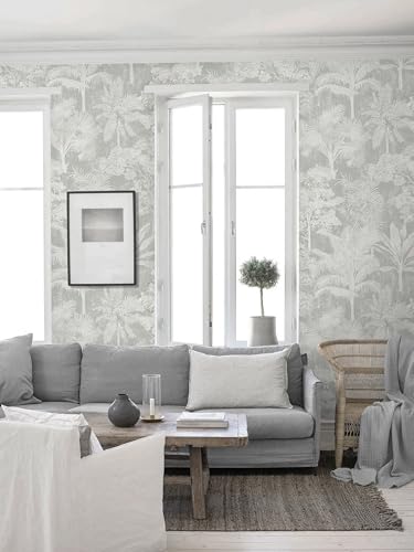 Toduso Grey Wallpaper Peel and Stick Removable Contact Paper Wall Paper Modern Gray and White Wallpaper for Bedroom Bathroom Cabinets Self Adhesive Vinyl 17.3" x 196.8" - Image 5