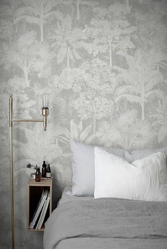 Toduso Grey Wallpaper Peel and Stick Removable Contact Paper Wall Paper Modern Gray and White Wallpaper for Bedroom Bathroom Cabinets Self Adhesive Vinyl 17.3" x 196.8" - Image 3