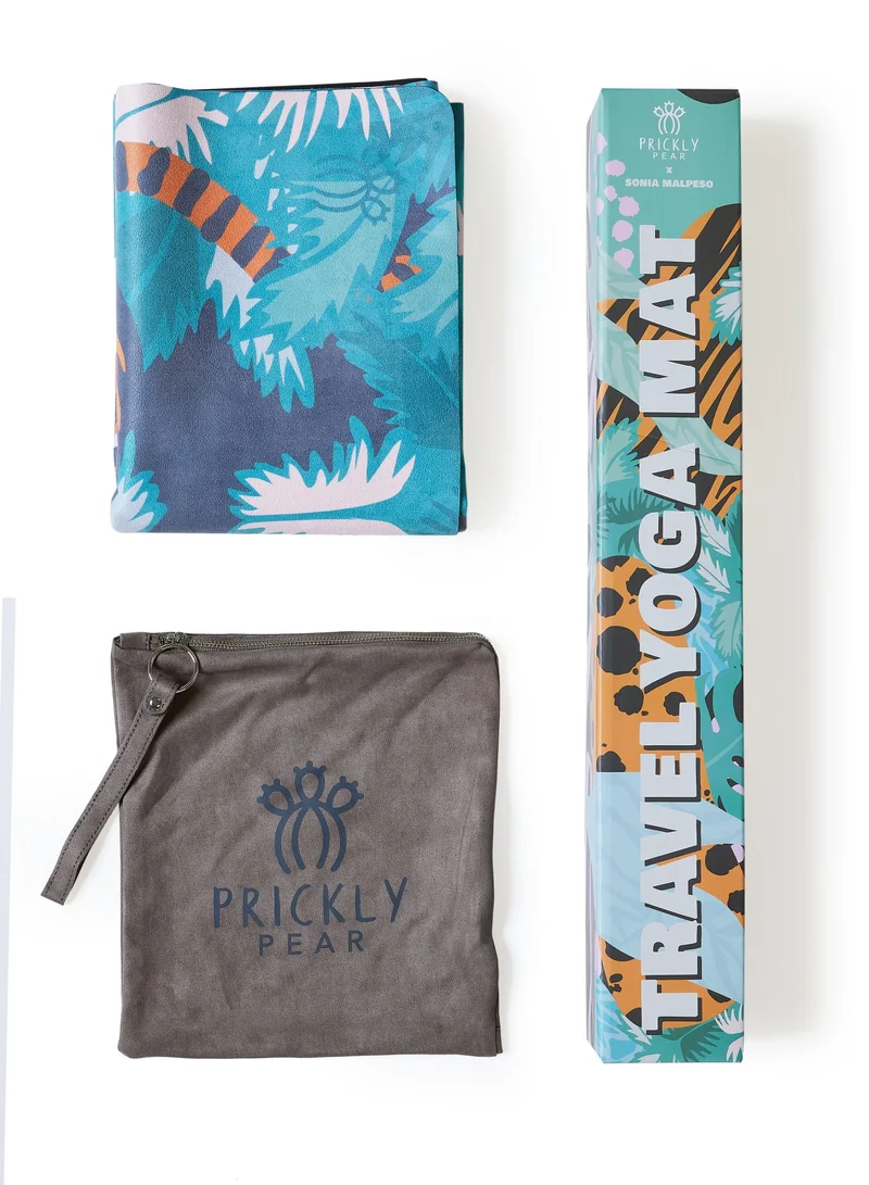 Prickly Pear Prickly Pear 'Roar' Foldable 1mm Travel Yoga Mat with Carrying Pouch