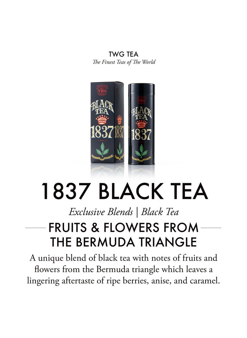 TWG Tea 1837 Black Tea | Black Tea | Fruits & Flowers | Haute Couture Tin, 100g | Gift Set - Image 3