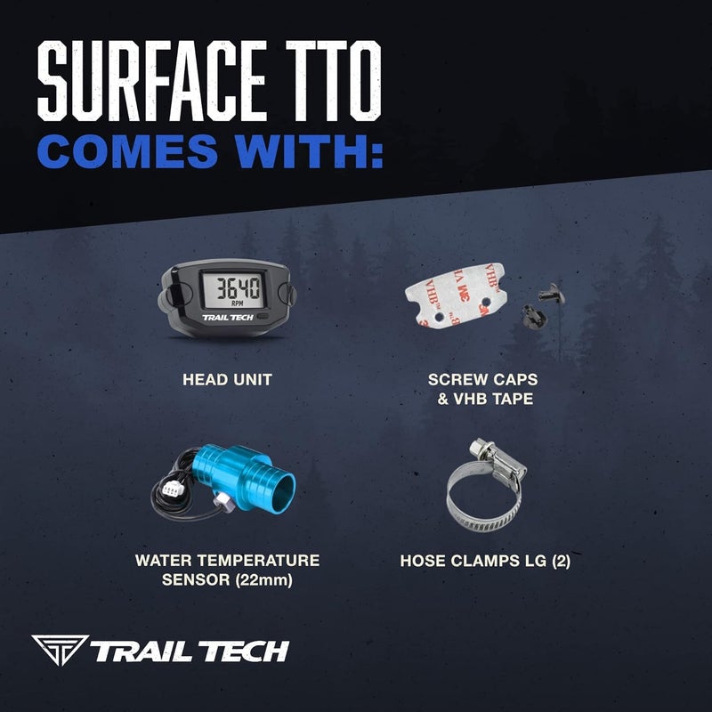 Trail Tech TTO Temperature Meter Hose Sensor - Surface Mount (22mm) - Black - Image 4