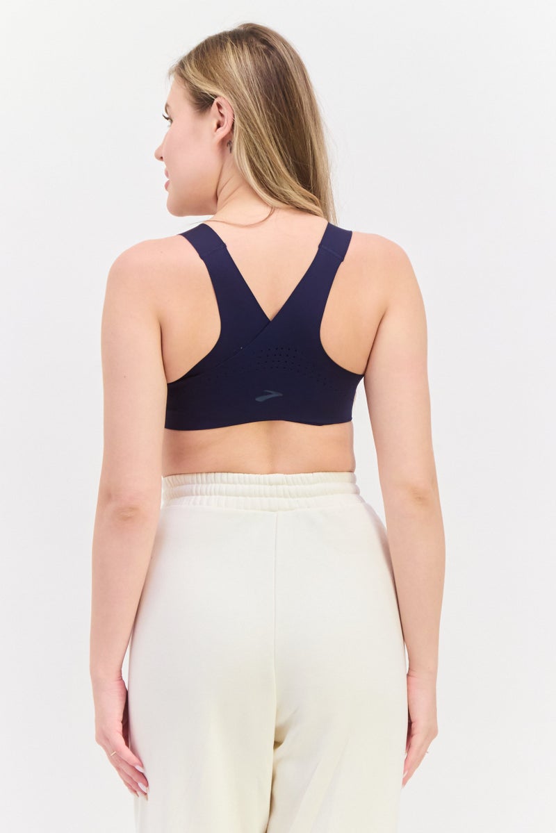 Brooks Women Sportswear Fit Training Bra, Navy - Image 2
