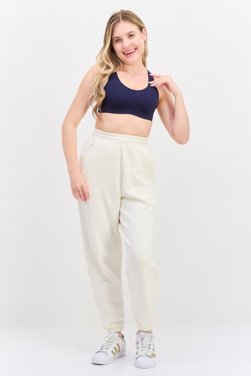 Brooks Women Sportswear Fit Training Bra, Navy - Image 3