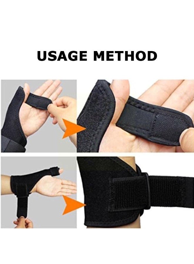 FDTY دعامة الإبهام لعلاج التهاب الأوتار والتهاب المفاصل - تناسب الرجال والنساء اليد اليسرى واليمنى - ضمادة دعامة - مثبت المعصم لعلاج النفق الرسغي والالتواءات وتخفيف آلام الزناد - Image 3