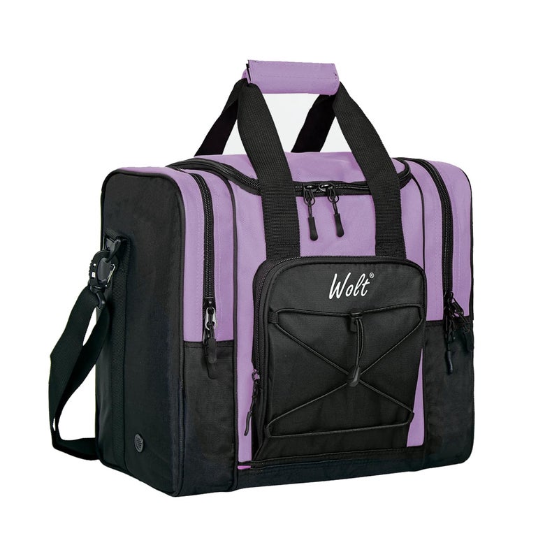 WOLT Bowling Ball Bag for Single Ball -Bowling Bag with Padded Holder, 2 Pockets Fit Shoes Up to Mens Size 14 and Accessories - Image 1