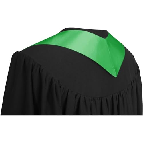 Endea Graduation Endea Green Graduation Stole - Plain Color, Unisex, 62" Graduation Sash (Green) - Image 4