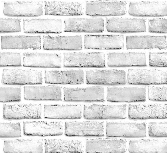 10FT WHITE GRAY BRICK WALL PAPER PEEL AND STICK WALLPAPER BRICK VINYL WRAPSELFADHESIVE PAPER BACKSPLASH KITCHEN LIVING ROOM