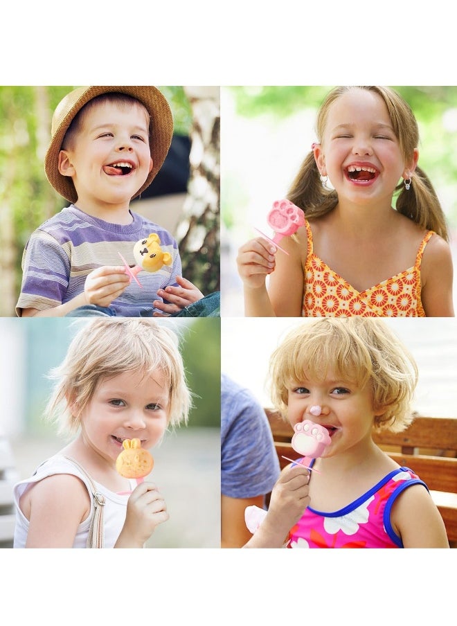 Generic - Silicone Popsicle Molds BPA Free Mini Animal Popsicle Moulds Cartoon Ice Pop Molds for Kids Popsicle Maker Mold with Lovely Sticks and Drip Guards - Image 1