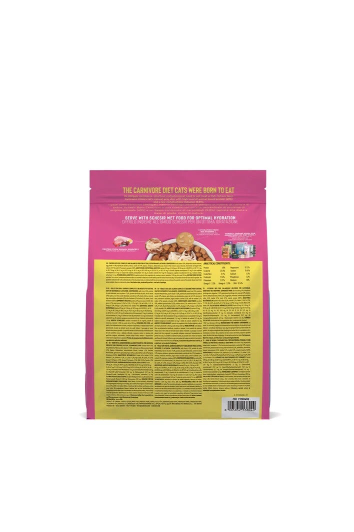 Schesir Born Carnivore Kitten Dry Food – Chicken & Egg – 255g – High Protein, Grain Free, Oven Baked, DHA for Development, Omega 3 & 6 for Skin & Coat, Low Carb, Made in Canada - Image 2