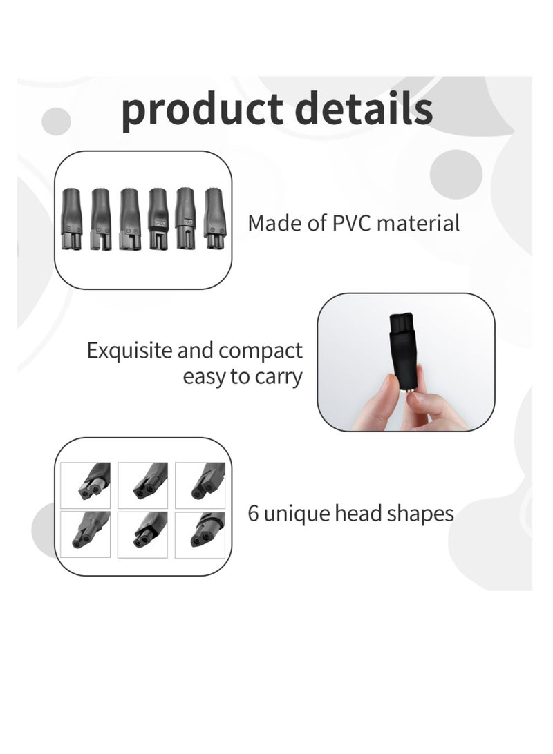 Shaver Charger, 6 PCS Shaver Charger, Universal Hair Clipper Cable, DC Connector, Multi-Functional Charging Solution, Beard Trimmer Charger, Men's Razor Charger Cable Kit, Power Cord Supply Adapter - Image 3
