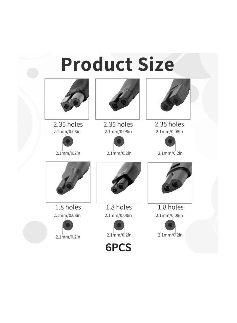 Shaver Charger, 6 PCS Shaver Charger, Universal Hair Clipper Cable, DC Connector, Multi-Functional Charging Solution, Beard Trimmer Charger, Men's Razor Charger Cable Kit, Power Cord Supply Adapter - Image 2